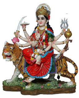 Durga Ma on Tiger 19"
